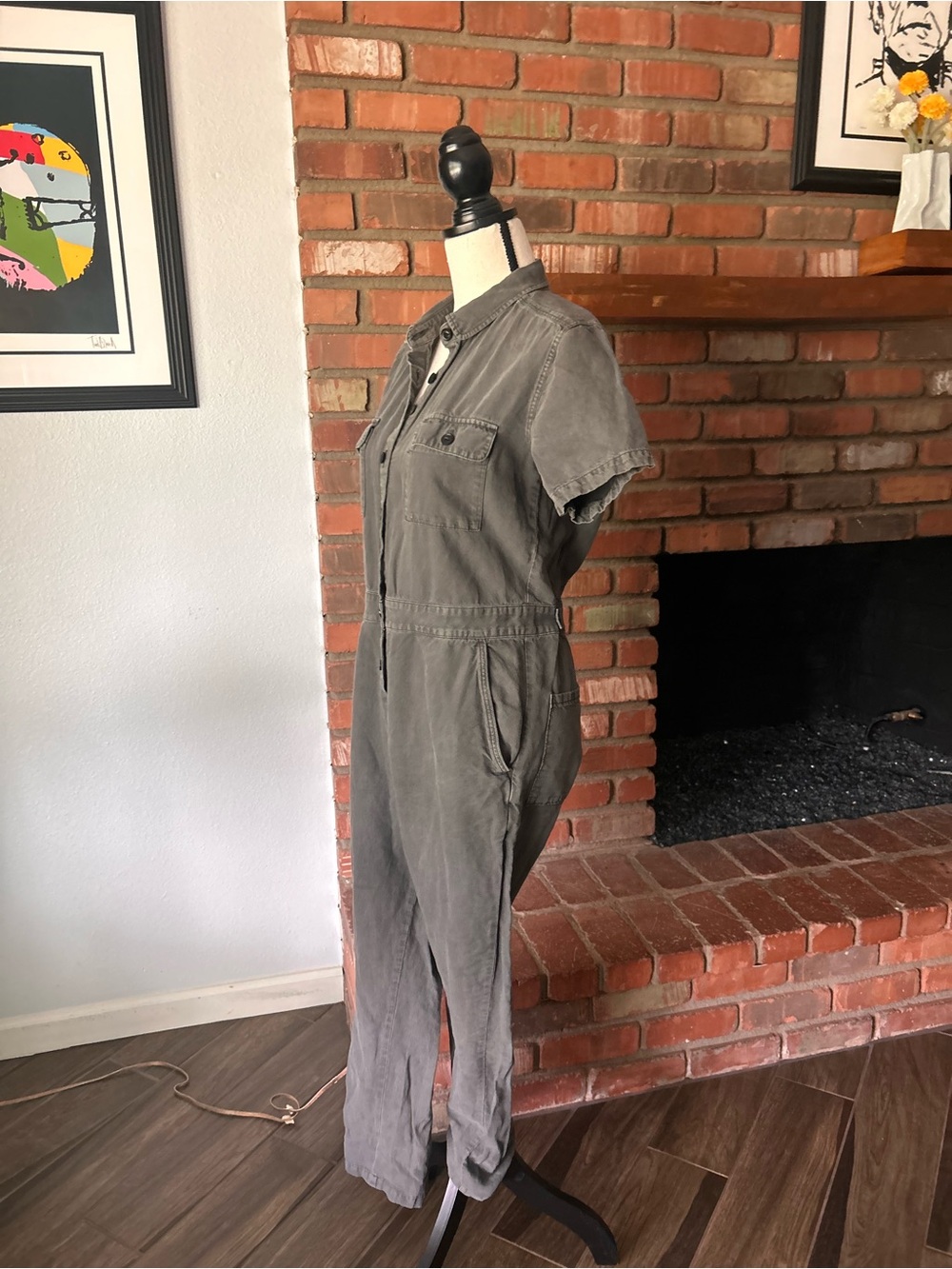 Outerknown S.E.A. Utility Jumpsuit in Olive‎ Green Sz S - Picture 8 of 12